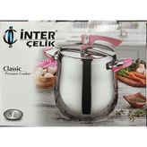 İnter Çelik Inter Çelik Düdüklü Tencere - Gümüş - 8 lt