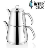 İNTER ÇELİK Inter Celik Inter Çelik Hanzade Orta Boy Çaydanlık Sade