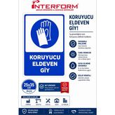 İnterform Koruyucu Eldiven Giy Levhası 25 x 35 cm