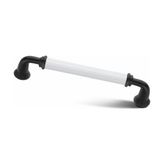 Interio Melis Beyaz Siyah Lüks Mobilya Dolap Çekmece Kulp 320mm