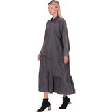 Invee Kot Elbise 7162 Siyah