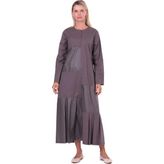 Invee Patch Elbise 7157 Antrasit - 2
