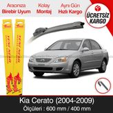 Inwells Kia Cerato 2004-2009 Muz Silecek Takımı