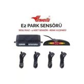 InwelsPark Sensoru Sesli E2 4 Sensorlu Ekranlı Siyah