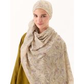 İpekhan Bambu Kraş Şal 7033 - Vizon - Pembe