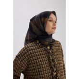 İpekhan Soft Eşarp 1252 Kahve Siyah