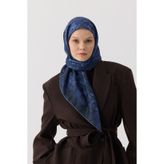 İpekhan Winter Bloom Soft Eşarp 1246 Koyu Mavi