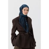 İpekhan Winter Bloom Soft Eşarp 1246 Petrol Mavi