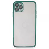 İphone 11 Kılıf Lensli Silikon - Yeşil