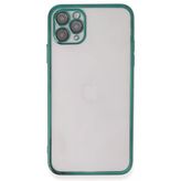 İphone 11 Pro Kılıf Lensli Silikon - Yeşil