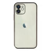 İphone 12 Kılıf Lensli Silikon - Siyah