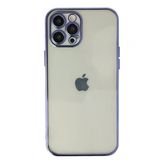 İphone 12 Pro Max Kılıf Lensli Silikon - Mor