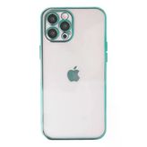 İphone 12 Pro Max Kılıf Lensli Silikon - Yeşil