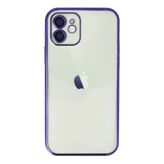 İphone 12 Uyumlu Kılıf Lensli Silikon - Mor