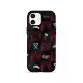 İphone 12 Vorian Çift Katmanlı Holiday Night Squares Kılıf