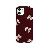 İphone 12 Vorian Çift Katmanlı Ivory Bow Scatter Kılıf