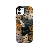 İphone 12 Vorian Çift Katmanlı Kedi Kalabalığı Kılıf