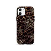 İphone 12 Vorian Çift Katmanlı Yıldızlı Leopar Kılıf