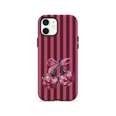 İphone 12 Vorian Magsafe Çift Katmanlı Disco Cherry Stripe Kılıf