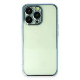 İphone 13 Pro Kılıf Lensli Silikon - Açık Mavi