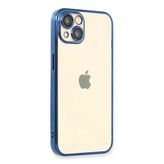 İphone 14 Kılıf Lensli Silikon - Açık Mavi