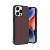 İphone 14 Pro Max Kılıf Aras Deri Kapak - Bordo