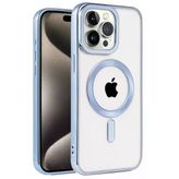 İphone 14 Pro Max Kılıf Kronos Magsafe Kapak - Sierra Blue