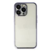 İphone 14 Pro Max Kılıf Lensli Silikon - Mor