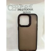 İphone 14 Pro Şeffaf Siyah Kılıf