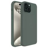 İphone 15 Plus Kılıf First Silikon - Koyu Yeşil