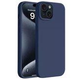 İphone 15 Plus Kılıf First Silikon - Lacivert