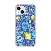 iPhone 15 Plus Uyumlu Şeffaf Kılıf Graffiti 9 Tasarımlı