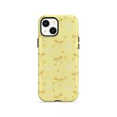 İphone 15 Plus Vorian Çift Katmanlı Butter Daisy Bows Kılıf