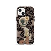 İphone 15 Plus Vorian Çift Katmanlı Disco Leopar Kılıf