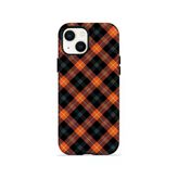 İphone 15 Plus Vorian Çift Katmanlı Pumpkin Plaid Kılıf
