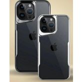 İphone 15 Pro Max Kılıf Boyi Silikon Kapak - Gümüş