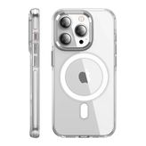İphone 15 Pro Max Kılıf Crystal Magsafe Kapak - Şeffaf