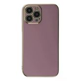 İphone 15 Pro Max Kılıf Volet Silikon - Mor