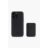 IPHONE 15 PRO MAX SİYAH STANDLI KILIF + KARTLIK