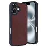 İphone 16 Kılıf Aras Deri Kapak - Bordo