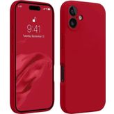 İphone 16 Kılıf First Silikon - Kırmızı