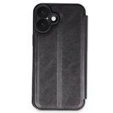 İphone 16 Kılıf Flip Cover - Siyah