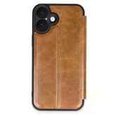 İphone 16 Kılıf Flip Cover - Taba