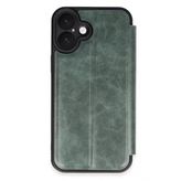 İphone 16 Plus Kılıf Flip Cover - Koyu Yeşil