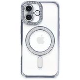 İphone 16 Plus Kılıf Joke Simli Magneticsafe Kılıf - Mavi