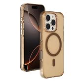 İphone 16 Pro Max Gleam Pc Sert Magsafe Kılıf - Şeffaf-Gold