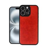 İphone 16 Pro Max Kılıf Aras Deri Kapak - Kırmızı