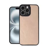 İphone 16 Pro Max Kılıf Aras Deri Kapak - Pudra