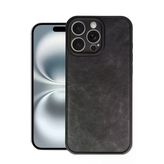 İphone 16 Pro Max Kılıf Aras Deri Kapak - Siyah