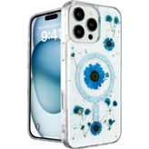 İphone 16 Pro Max Kılıf Daisy Simli Magsafe Kapak - Mavi